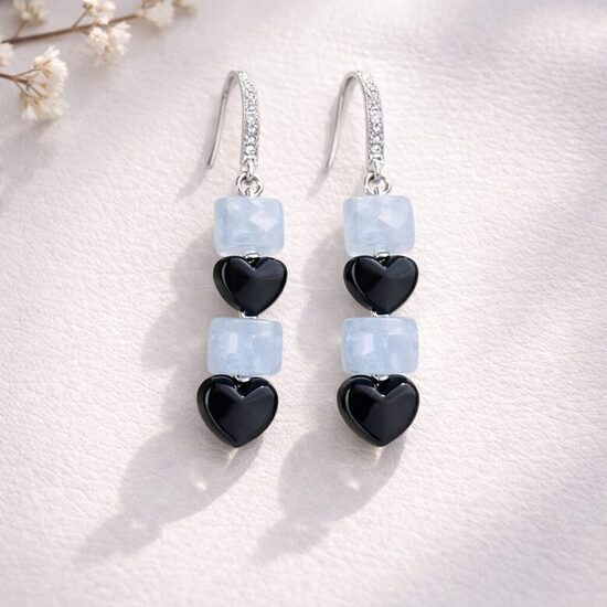 Dabīgo pērļu auskari "Mākonītis"